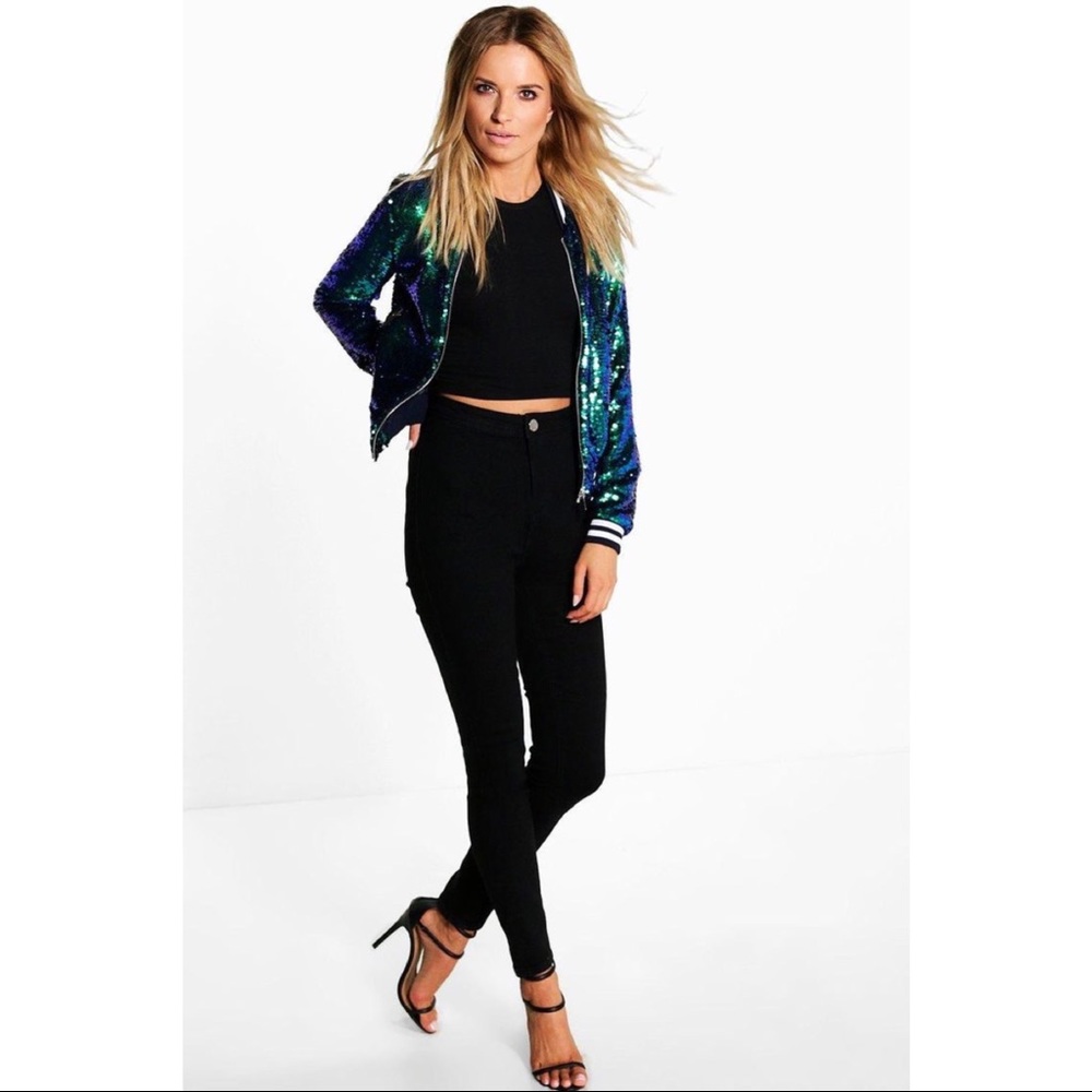 skinny high waisted black jeans